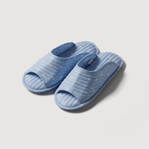 퀼팅 워셔블 플로럴 거실화_250-265_블루