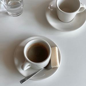 호텔 모던 커피잔 컵앤소서 2 type