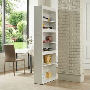 당기는 핸들 바퀴형 좁은틈 보관용 6단 냉장고옆 틈새장 240 QKKQB