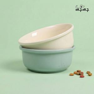 강아지 고양이 순수 도자기 표준 식기 300ml