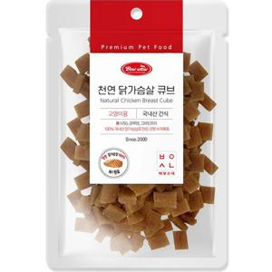 바우스낵 캣 천연닭가슴살 큐브 50g 고양이 국내산 수제간식