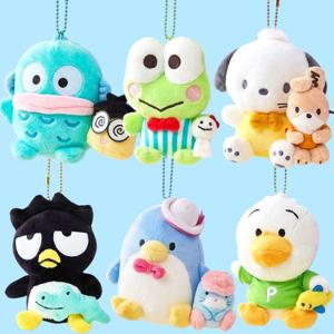 산리오 깐부 인형 키링 포차코 배드바츠마루 한교동 케로피 턱시도샘 페클 가방고리 13cm