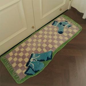 [해외] 사계절 체크 러그 거실 포인트 러그 인테리어 카페트