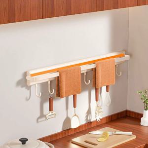 [해외] 다용도 조리도구 거치대 무타공 주방 걸이 행주걸이 거치대 B형 4size