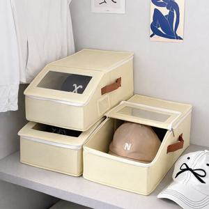 다용도 부직포 모자 보관함 옷장 수납정리함 모자케이스