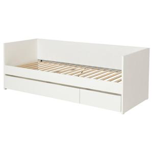 비할스 데이베드프레임+수납함 화이트 싱글 80x200cm