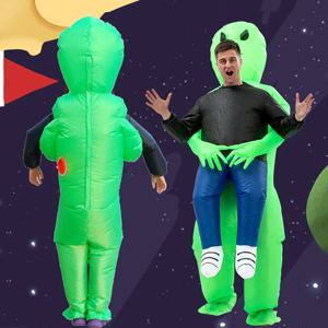 외계인 에어슈트 인형탈 할로윈 코스프레 납치 풍선옷 의상