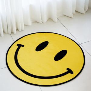 스마일 이미지 원형 러그 4size