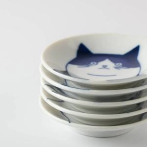 시치타 고양이 종지9cm 일본그릇 간장종지 소스볼 도자기 미니 반찬 작은