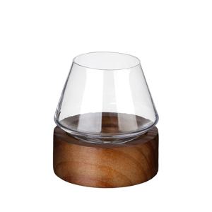 쉐이크 위스키잔+코스터 세트 라운드 240ml 온더락잔