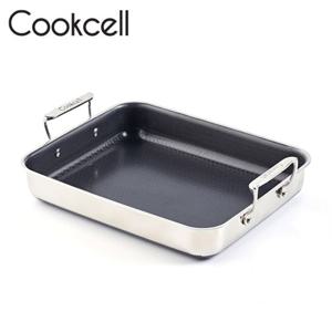 Cookcell 통3중 더블코팅 IH 사각멀티팬 32cm