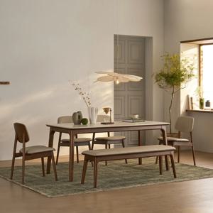 아르떼 알베로 6인(1800) 사각 세라믹 식탁