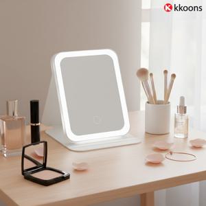 메이크업 조명 퀄리티업 접이식 탁상거울 LED 화장 거울