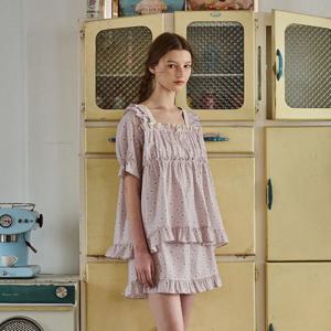 앤의 솔잠 반팔 투피스 라벤더 (40수)