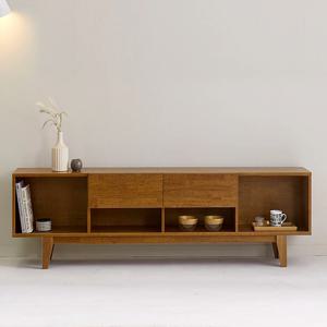 헤이든 고무나무 원목 거실장 2000 TV다이 서랍 수납형