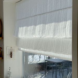 프리미엄 맞춤제작 비침없는 도톰한 거실 안방 인테리어 에어리 클라우드 로만쉐이드