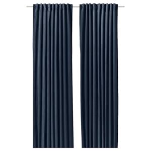 사넬라 커튼한쌍 다크블루 140x250cm