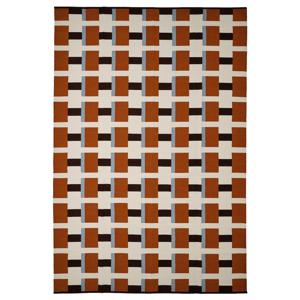 스톡홀름 2025 평직러그 카페트 화이트/브라운/라이트블루 240x350cm