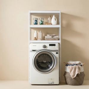 세탁기선반 드럼 통돌이 세탁기 위 선반 조립식 앵글 세탁기장 세탁실 수납장