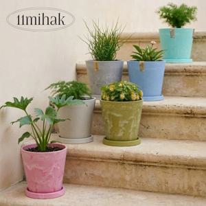 어반 마블팟 플라스틱 화분 거실화분 인테리어 플분 카페 집들이 인테리어 분갈이