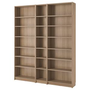 빌리 책장세트+확장 참나무무늬 200x28x237cm