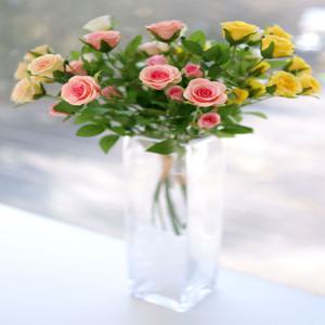 로즈번들 조화꽃 생화같은 장미 플라워 장식