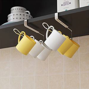 프리미엄 주방정리 스테인리스 2열 컵 걸이 홀더