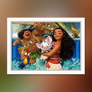 모아나 (오버사이즈) 직소 퍼즐+액자 세트 디즈니 애니메이션 100피스