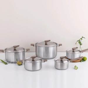 라인원 스텐 냄비 5종 세트 (편수16+편수18+양수20+양수24+곰솥28)