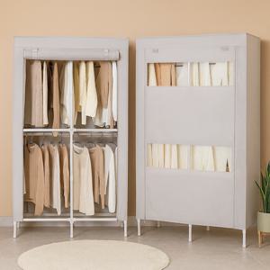 윈도우 커버옷장 드레스룸 옷장 행거 2단 더블
