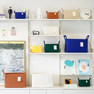 접이식 펠트 수납바구니 패브릭 리빙박스 S1개