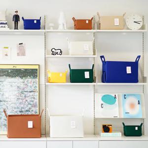 접이식 펠트 수납바구니 패브릭 리빙박스 3size 6color