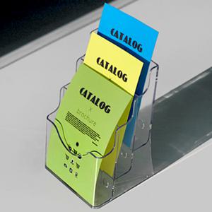 아크릴 3단 카달로그꽂이 브로셔 전단지함 리플렛 거치대 팜플렛 케이스 A4