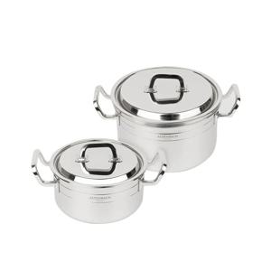 큐라이네 냄비 양수20cm+양수24cm 세트