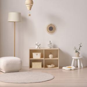 리틀도리 800 오픈 네칸 수납 책장 E0 유아책장 어린이수납장 낮은책장