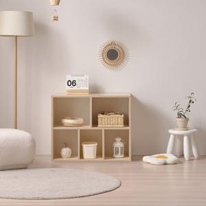 리틀도리 오픈 다섯칸 수납 책장 E0 유아책장 어린이수납장 낮은책장