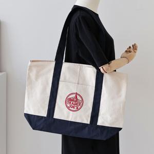 트레이더조 에코백 코튼 캔버스 가방 라지