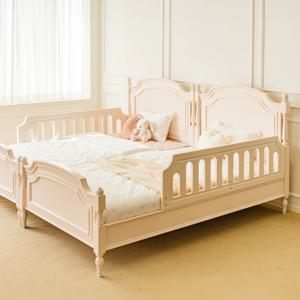 엘라 안전가드 원목 공주 침대 SS