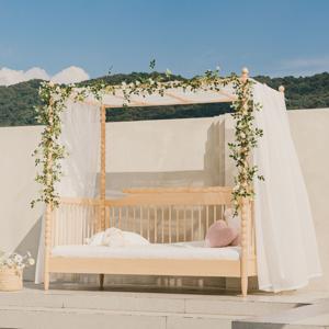 로잘린 그레이스 하이가드 원목 캐노피 침대프레임(SS)