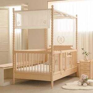 로잘린 크라운 하이가드 원목 캐노피 데이베드 침대프레임(SS)