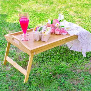 피크닉 테이블 감성 캠핑 차박 접이식 원목 우드 좌식 트레이 LUZT-14