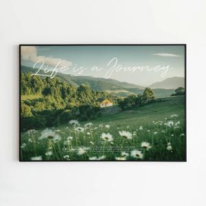 풍경 여행 감성 홈카페 가로형 인테리어 포스터 Journey 3size