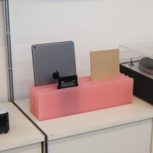 아크릴 LP 스탠드/책꽂이 (Pink)