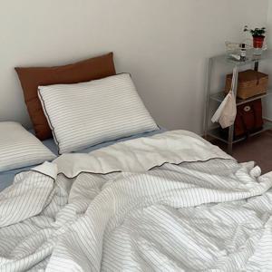 모기기피 시어서커X60수 순면 양면 토비 여름 차렵이불 SS/Q