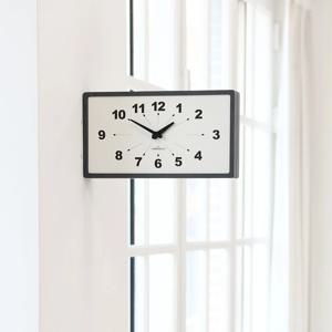 시간을 마주하는 가장 예쁜 방법 무소음 인테리어 플랫박스 양면 벽시계