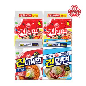 진라면 매운맛 8봉+진비빔면 4봉+진밀면 4봉