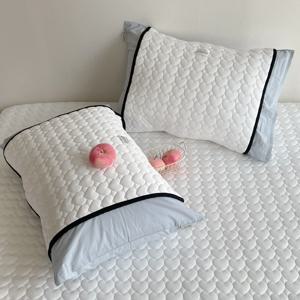 국내산 휴비스 듀라론 하트 리본 냉감 베개패드