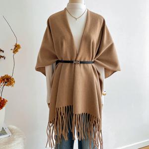 빅무드 데일리 숄 가디건 판초 케이프 롱 머플러 어깨 담요 간절기 방한 패션