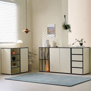 [리퍼] 컴포네레 포인트 거실 전면 책장 모듈 수납장 틈새 선반 서랍장 400/800