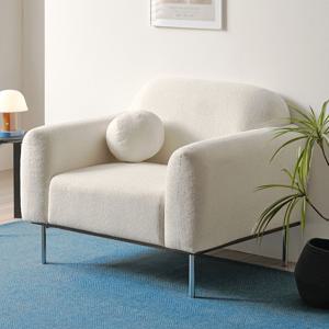 [리퍼] E0등급 루나 천연 원목 패브릭 1인/2.5인 소파 (쿠션포함) / 2colors